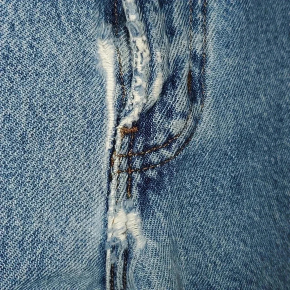 Harley Davidson Genuine Motorclothes Blue Straight Leg Jeans Mens Zip Size 36x32 - Picture 12 of 14